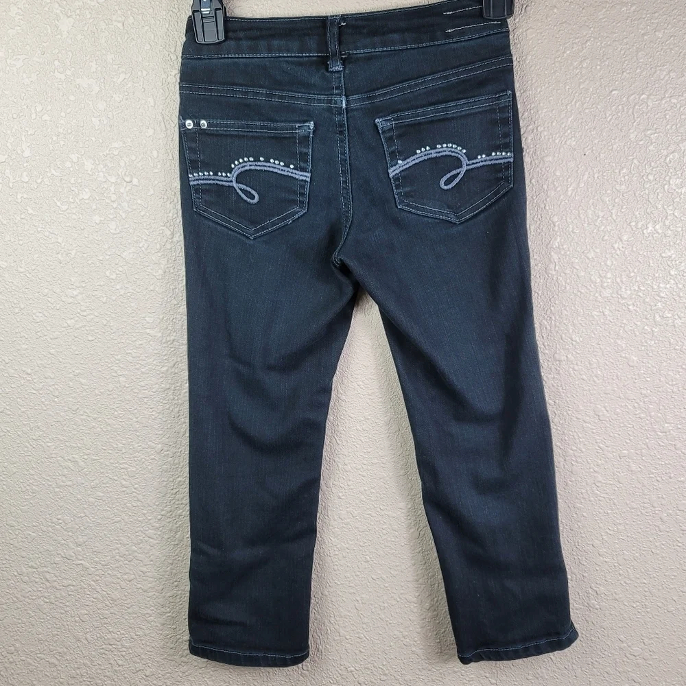 Justice girls pants skinny jean black Sz 8R